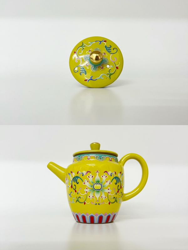 Imperial Cloisonn&eacute; Enamel Tea Set &ndash; Luxury Corporate Door Gift Singapore | Premium Corporate Hamper | ESG Eco Corporate Gift for CNY, Deepavali & Christmas