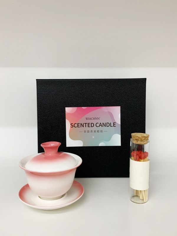 Creative Chinese‑Style Teacup Scented Candle &ndash; Luxury Corporate Door Gift Singapore | Premium Corporate Hamper | ESG Eco Corporate Gift for CNY, Deepavali & Christmas