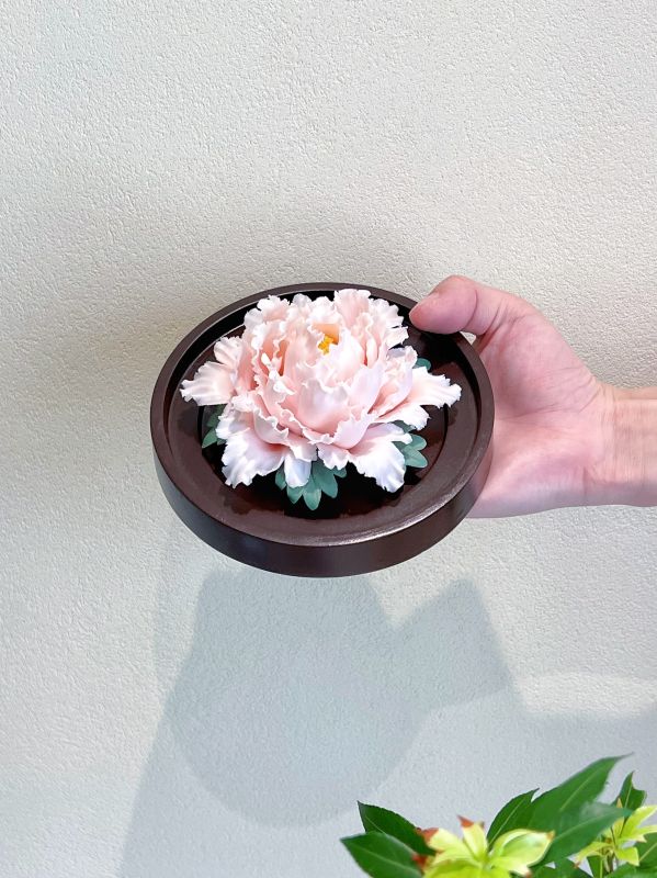 National Trend Peony Porcelain Flower &ndash; Luxury Corporate Door Gift Singapore | Premium Corporate Hamper | ESG Eco Corporate Gift for CNY, Deepavali & Christmas