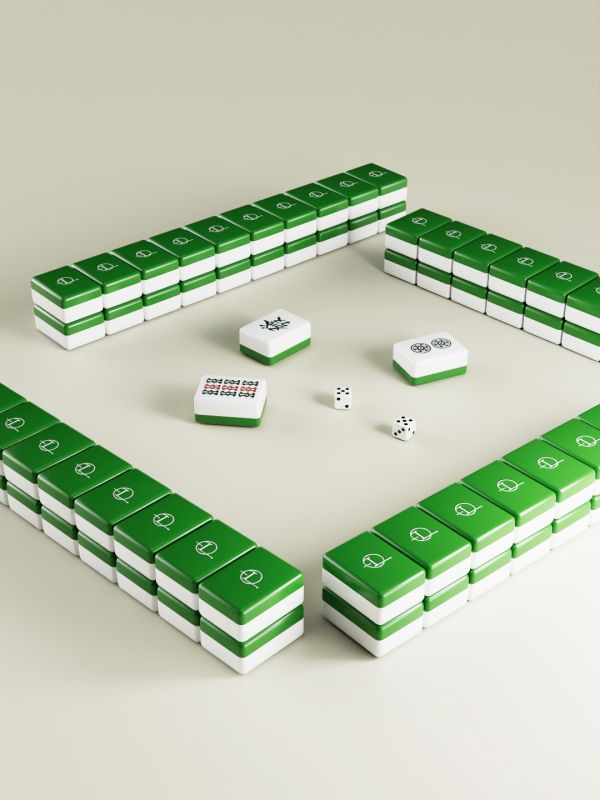 Traditional Mahjong Gift Box in Elegant Green &ndash; Corporate Door Gift Singapore | ESG Eco Corporate Gift for Client & Staff Appreciation