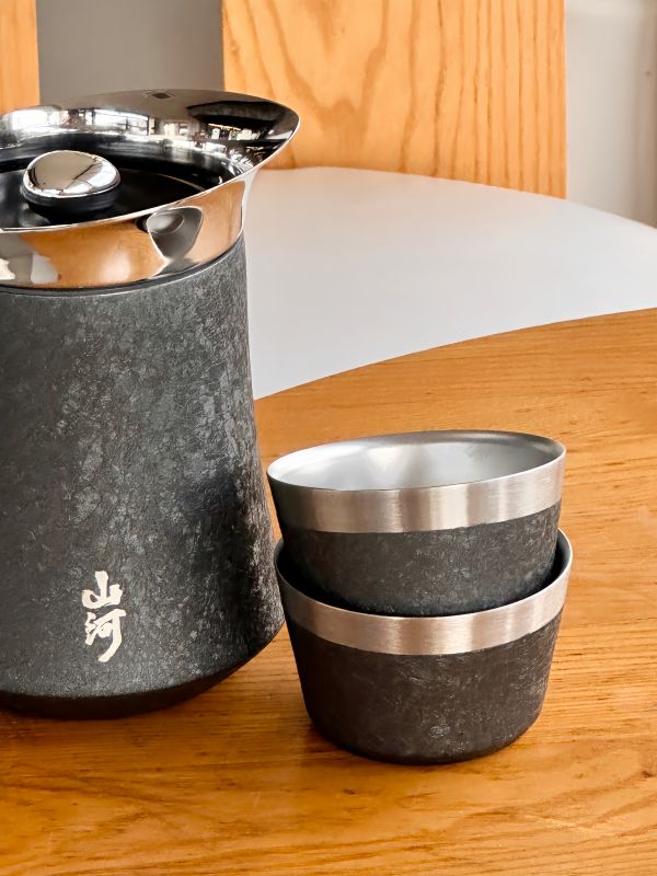 Teapot & Double Cup Travel Gift Box &ndash; Corporate Door Gift Singapore | ESG Eco Corporate Gift for Staff, Clients & Festive Seasons
