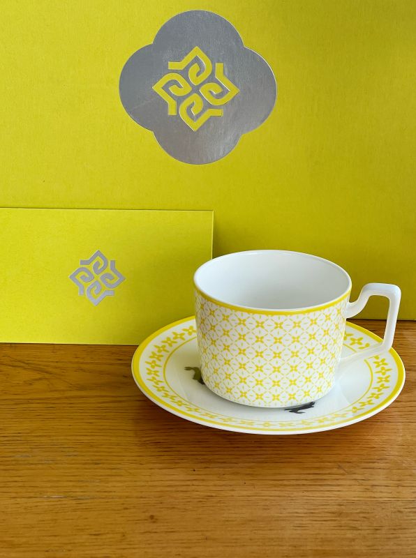Osmanthus & Moon Rabbit Coffee Cup & Saucer Gift Box &ndash; Corporate Door Gift Singapore | Premium Corporate Hamper for CNY, Deepavali & Christmas