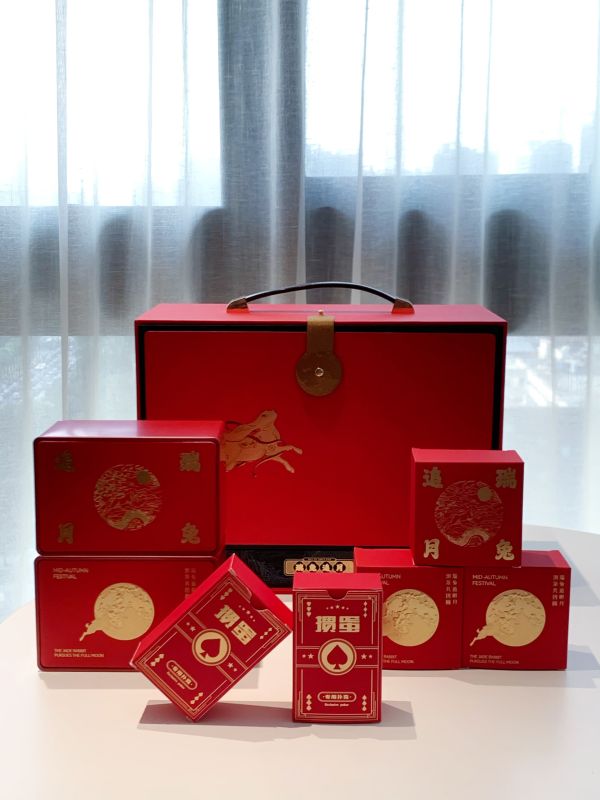 Festive Red Rabbit Card Game Gift Box &ndash; Corporate Door Gift Singapore | ESG Eco Corporate Gift for Staff, Clients & Festive Seasons