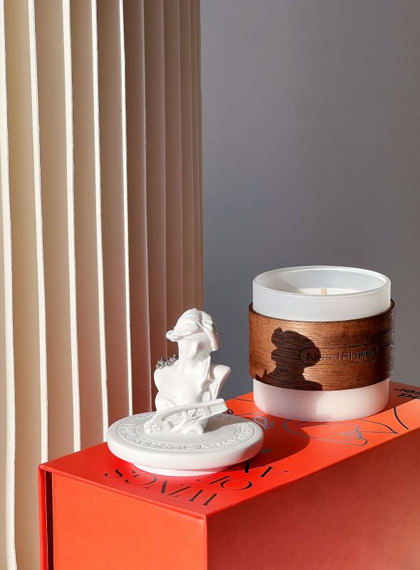 Romantic Rose Scented Candle Gift Box &ndash; Corporate Door Gift Singapore | ESG Eco Corporate Gift for Staff, Clients & Festive Seasons