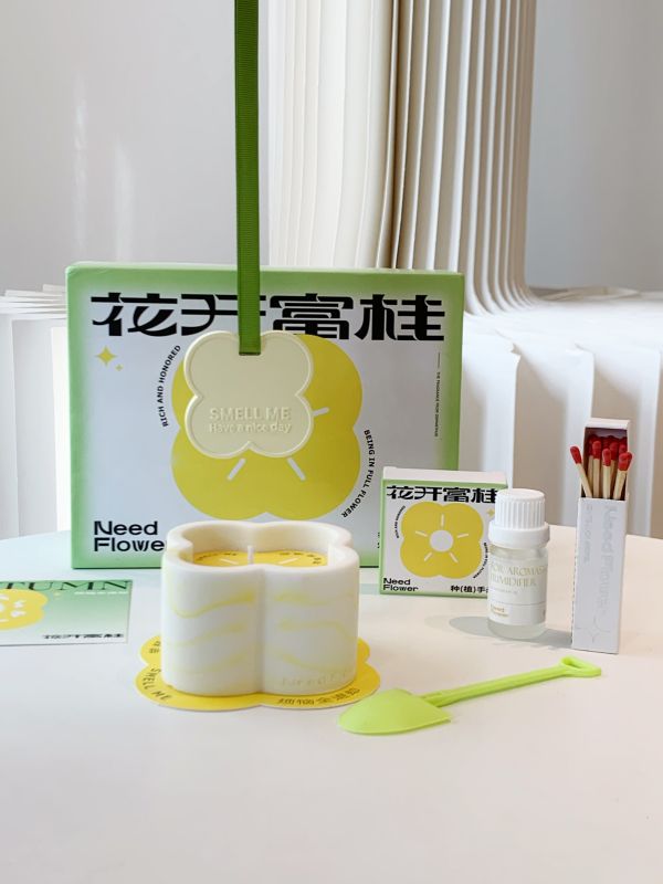 Healing Floral Scented Candle Gift Box &ndash; Corporate Door Gift Singapore | ESG Eco Corporate Gift for Staff, Clients & Festive Seasons