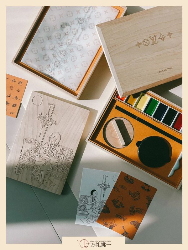 Luxury Wooden Scholar&rsquo;s Gift Box with Calligraphy Tools &ndash; Executive Gift Set for Client Appreciation & Annual Dinner Souvenir Singapore