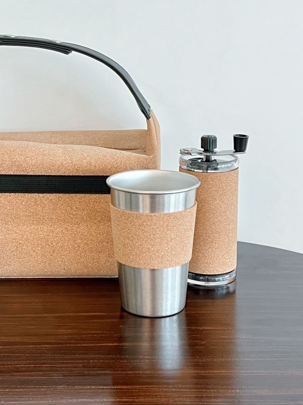Soft Wood Coffee Grinder Travel Set &ndash; Luxury Executive Gift Set for Corporate Gifting & Annual Dinner Souvenir Singapore