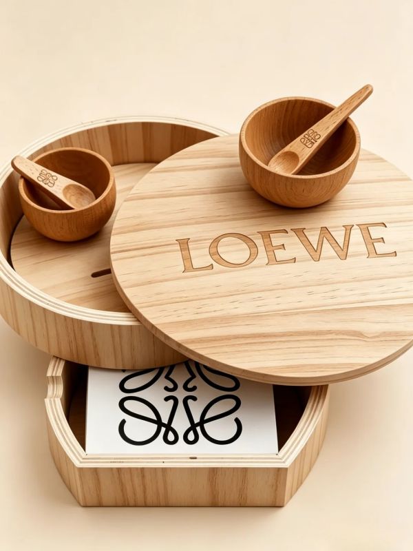 Eco Corporate Gift Ideas for Client &ndash; Bamboo & Wood Heritage Craft Gift Set from LOEWE