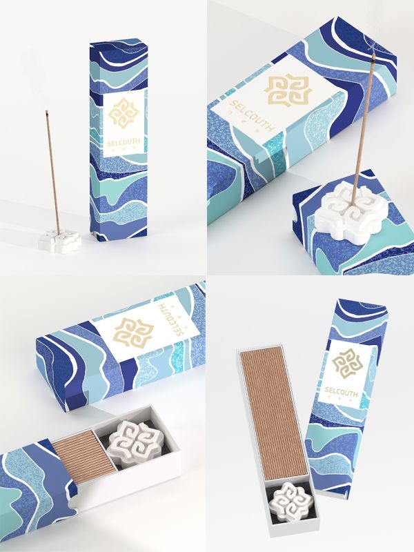 Custom Logo Corporate Gift Fast Delivery &ndash; Gypsum Incense Burner Gift Box for ASEAN Companies