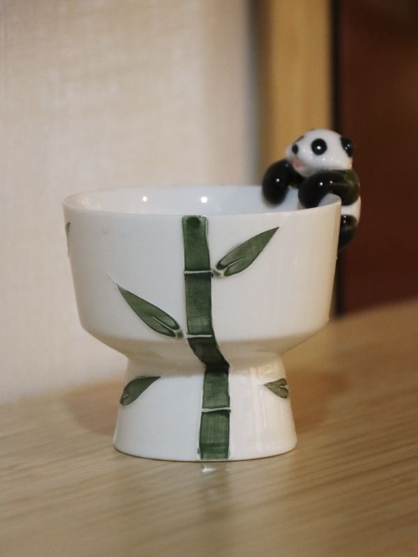 Panda Bamboo Ceramic Cup Gift Box &ndash; Natural Elegance in Every Sip