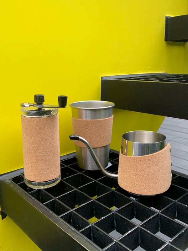 Eco-Cork Coffee Set &ndash; ESG-Friendly Sustainable Gift for Coffee Lovers & Corporate Events