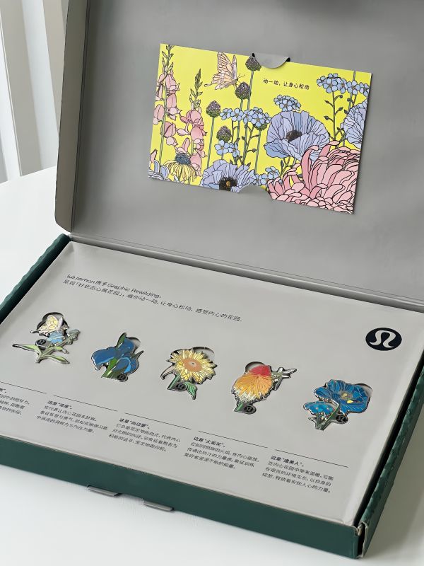  Garden Flower Magnet Pin Set &ndash; 5 Blooming Affirmations for Positive Energy