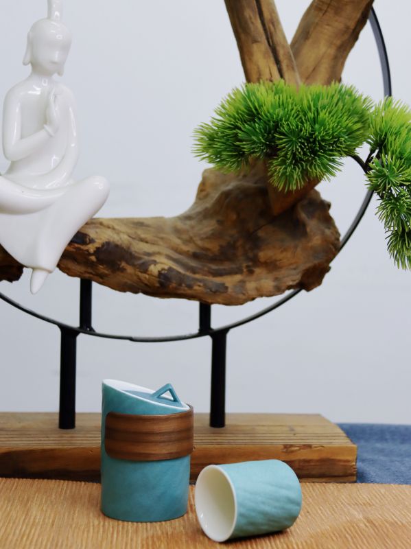 Stone-Inspired Portable Tea Set &ndash; Travel Tea Ritual in a Stylish Tote Bag