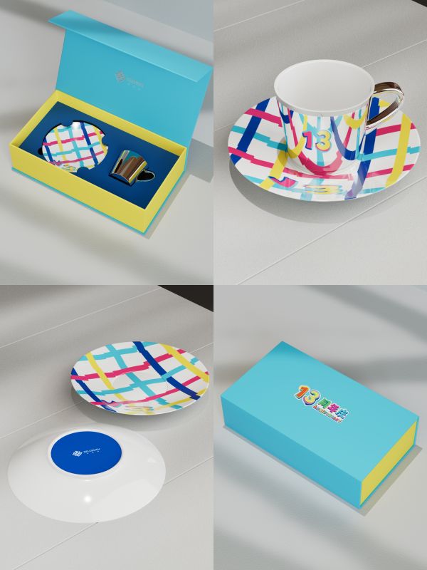 Color-Block Mug Set Corporate Gift
