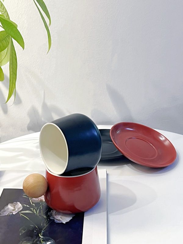 Custom French Vintage Cup & Saucer Supplier &ndash; MOQ 50pcs, Wood Handle & Engraving