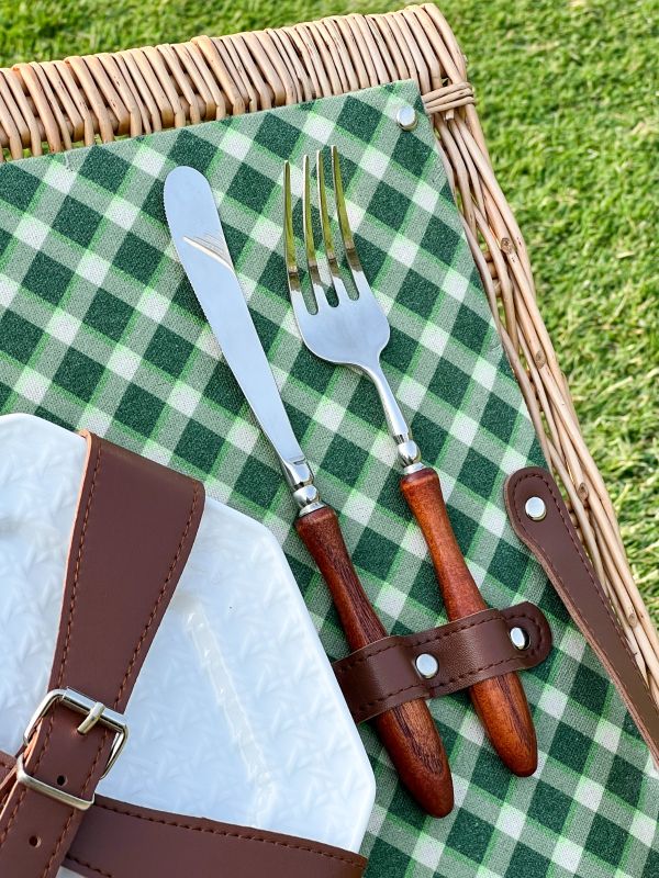Custom Wicker Picnic Basket with Engraving