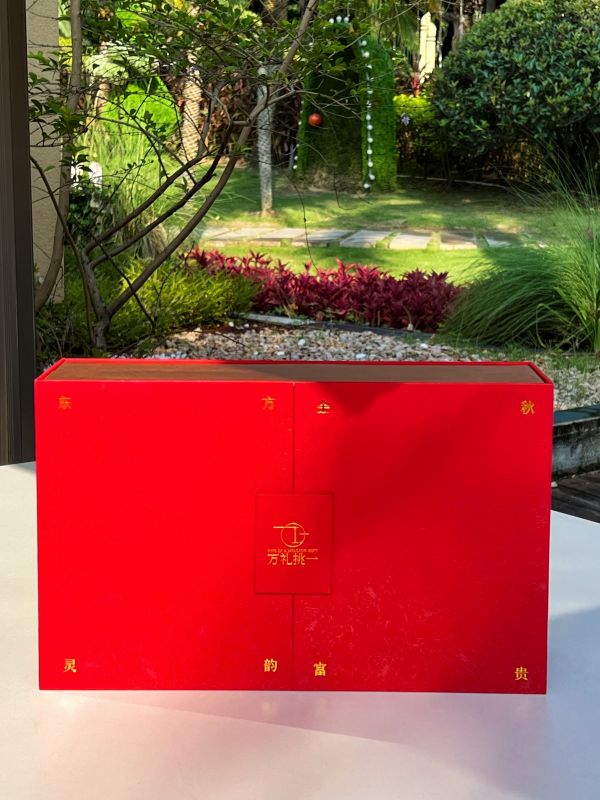 Custom Intangible Heritage Filigree Crab Voucher & Peony Flower Gift Set Bulk Order