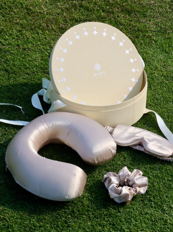 Custom Logo Silk Neck Pillow Bulk Order