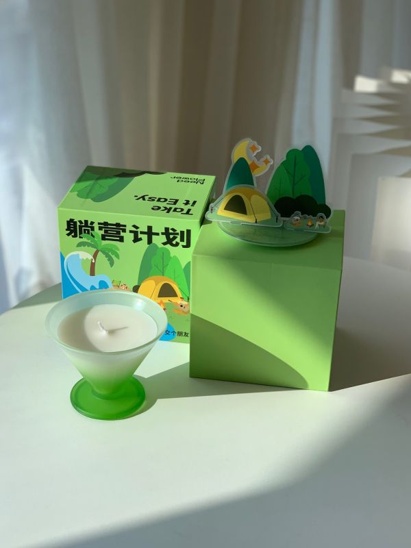 Personalised Camping Candle & Acrylic Stand Hamper for Corporate Gifting