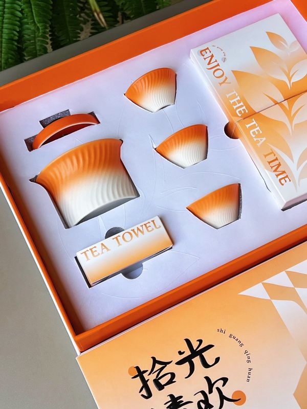   Custom Orange Tea Gift Box for Mid-Autumn Gala &ndash; Corporate Gift Supplier Singapore
