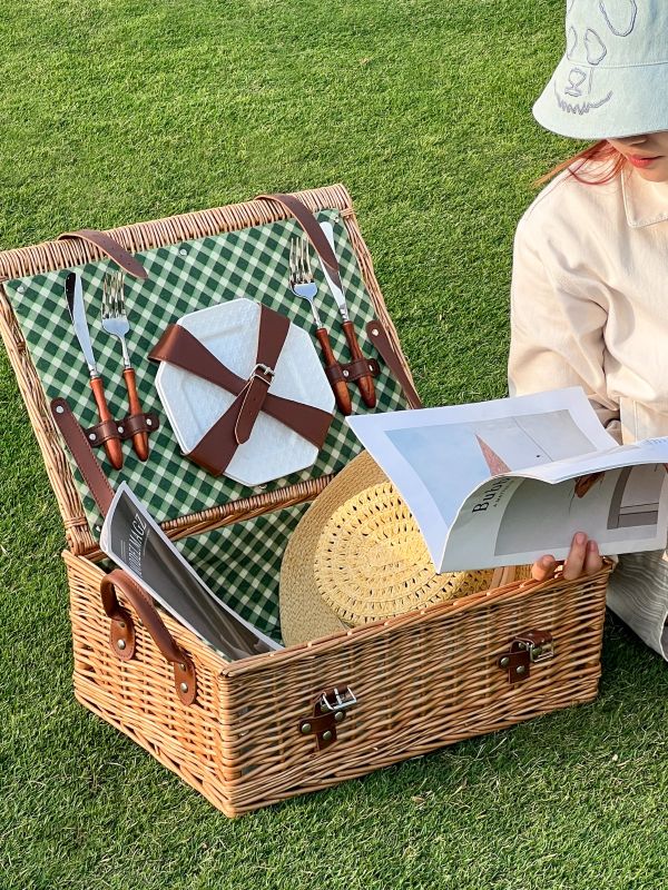 Success Story Wicker Picnic Basket Gift