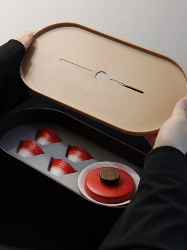 Custom Travel Tea Suitcase with Logo