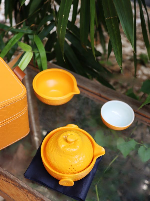  Corporate Gift Success: Custom Citrus Teapot Set with Logo for Singapore Mid-Autumn Welfare &ndash; Bulk Order 300pcs Delivered