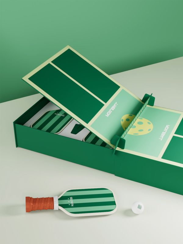 Pickleball Gift Box &ndash; Green Summer, Box-to-Table Design