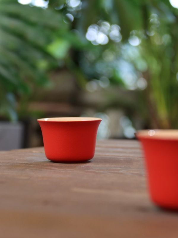 Personalised Matte Red Travel Tea Set Hamper for Corporate Gifting
