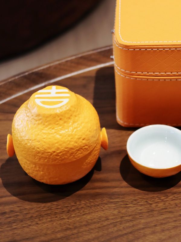 Premium Low Budget Big Orange Tea Set