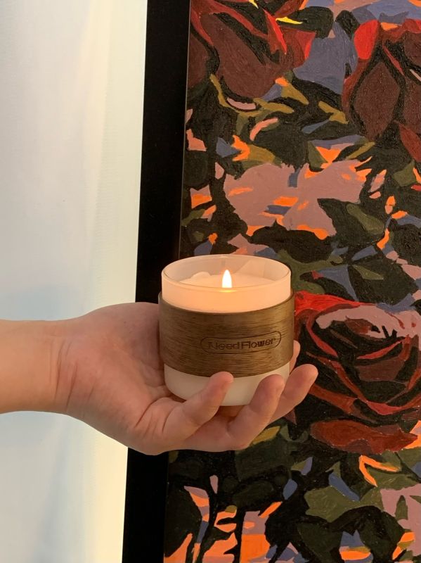 Custom Logo Rose Candle Gift Set
