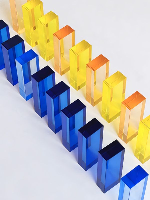 Color Therapy Acrylic Blocks for Mindfulness