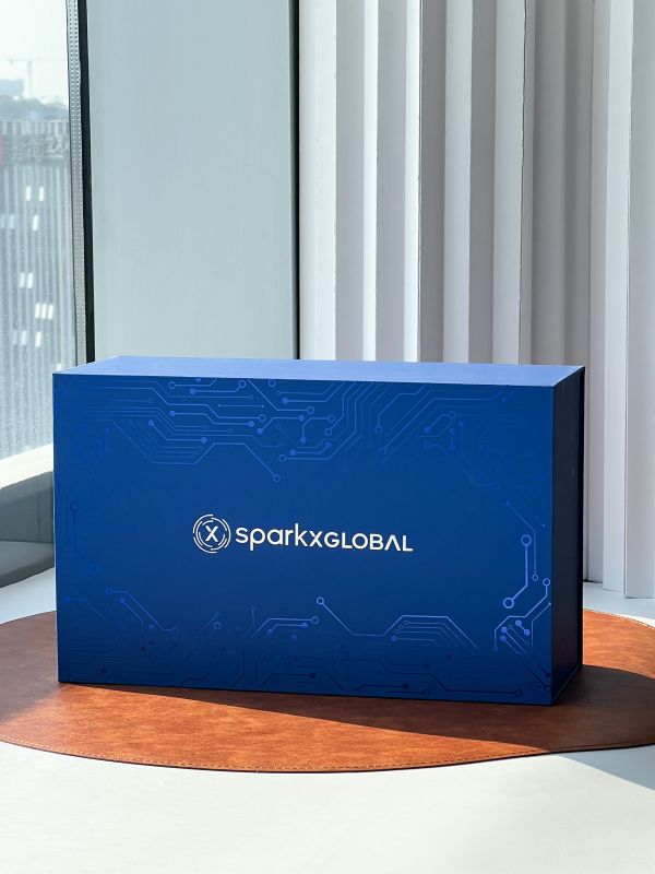Deep Blue Titanium Tech Gift Box