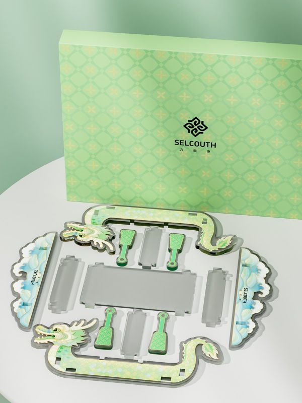 Festive Acrylic Dragon Boat Corporate Hampers
