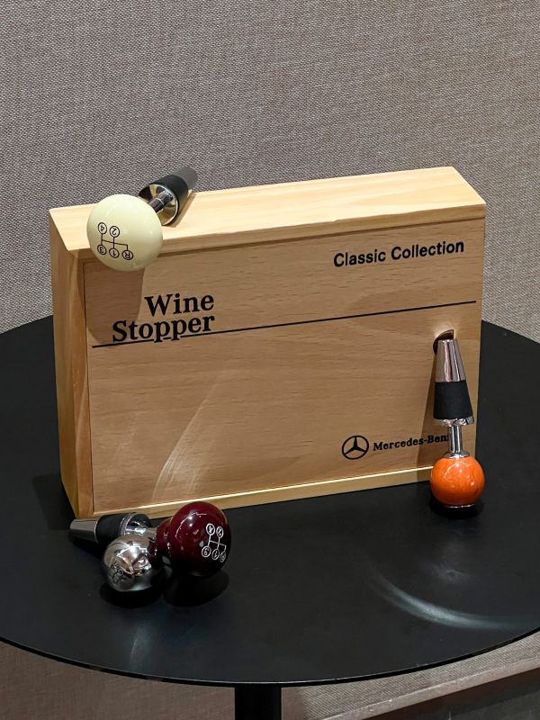 Mercedes-Benz Wine Stopper Wooden Gift Box