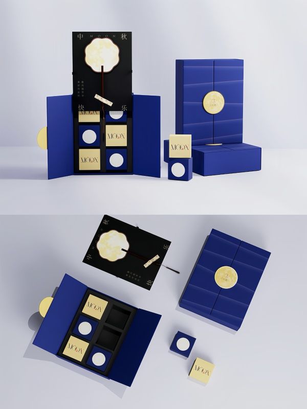 Double-Door Fan Corporate Mid-Autumn Gift