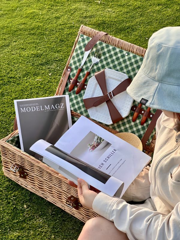 Eco-Friendly Vine Picnic Basket Set