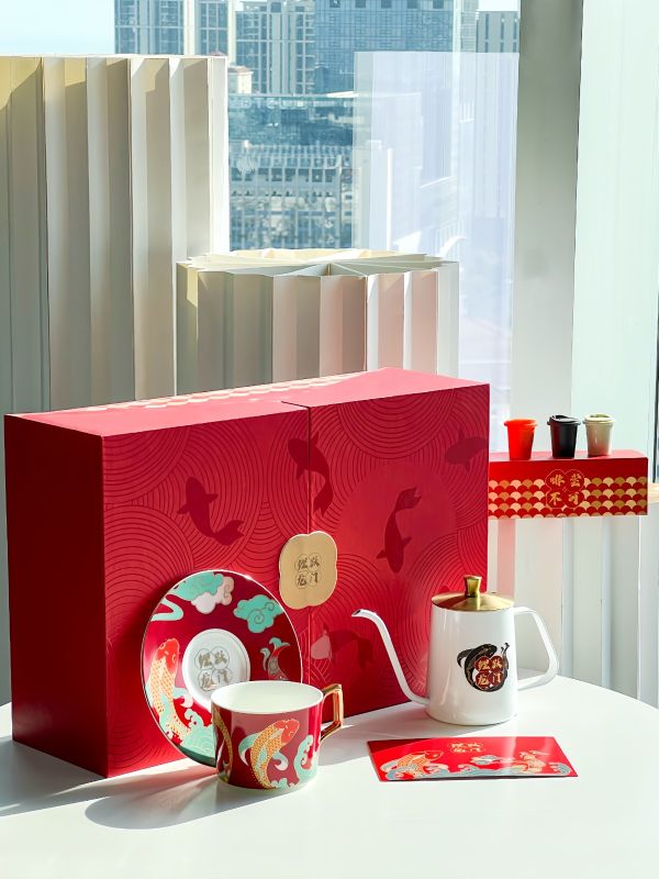 Double-Door Red Gift Box