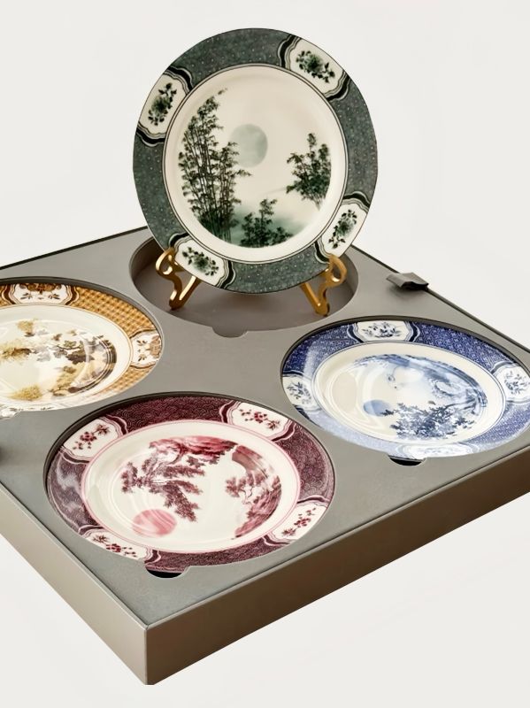 How a Singapore Luxury Brand Strengthened VIP Loyalty with Custom Four Gentlemen Porcelain Plate Sets