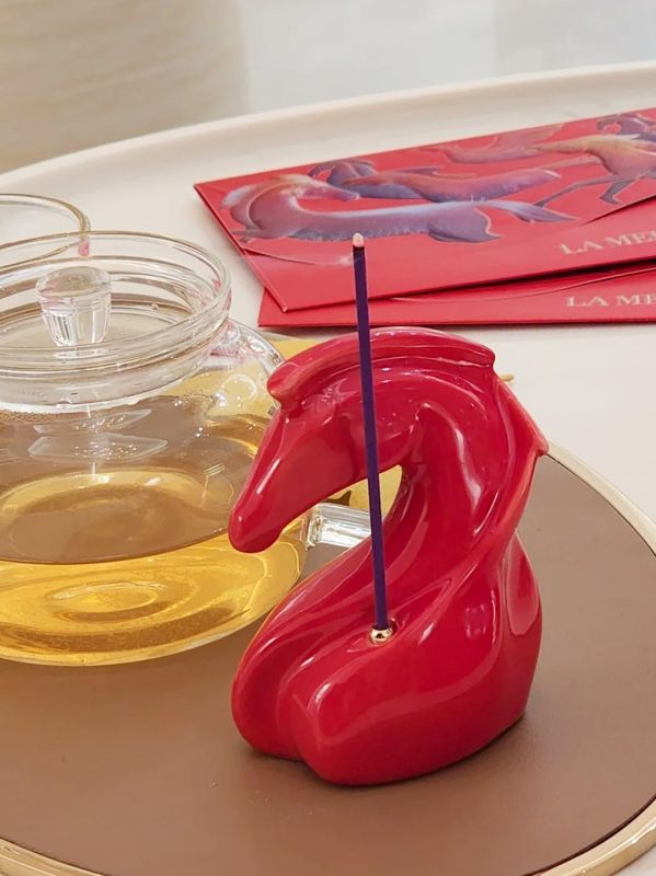 Ceramic Horse Incense Set