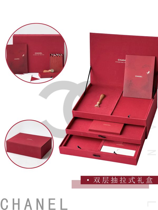 Chanel Red Camellia Wax Seal Gift Box