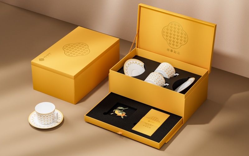 Silk-Wrapped Flower Tea Culture Gift