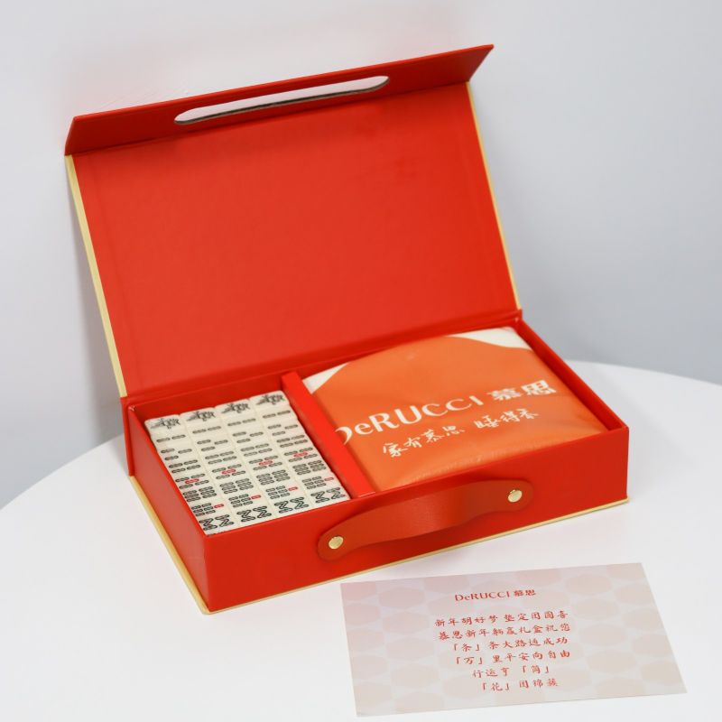 Portable Leather Mahjong Case