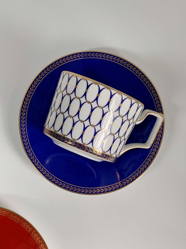 Custom Bone China Coffee Cup & Saucer Set