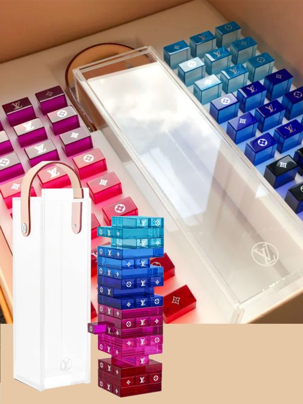 LV Acrylic Jenga Colorful Gift
