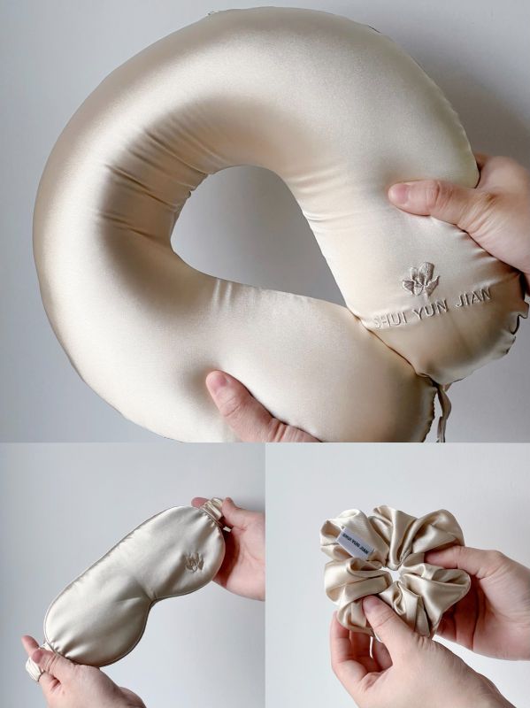 Festive Silk Neck Pillow Corporate Hampers