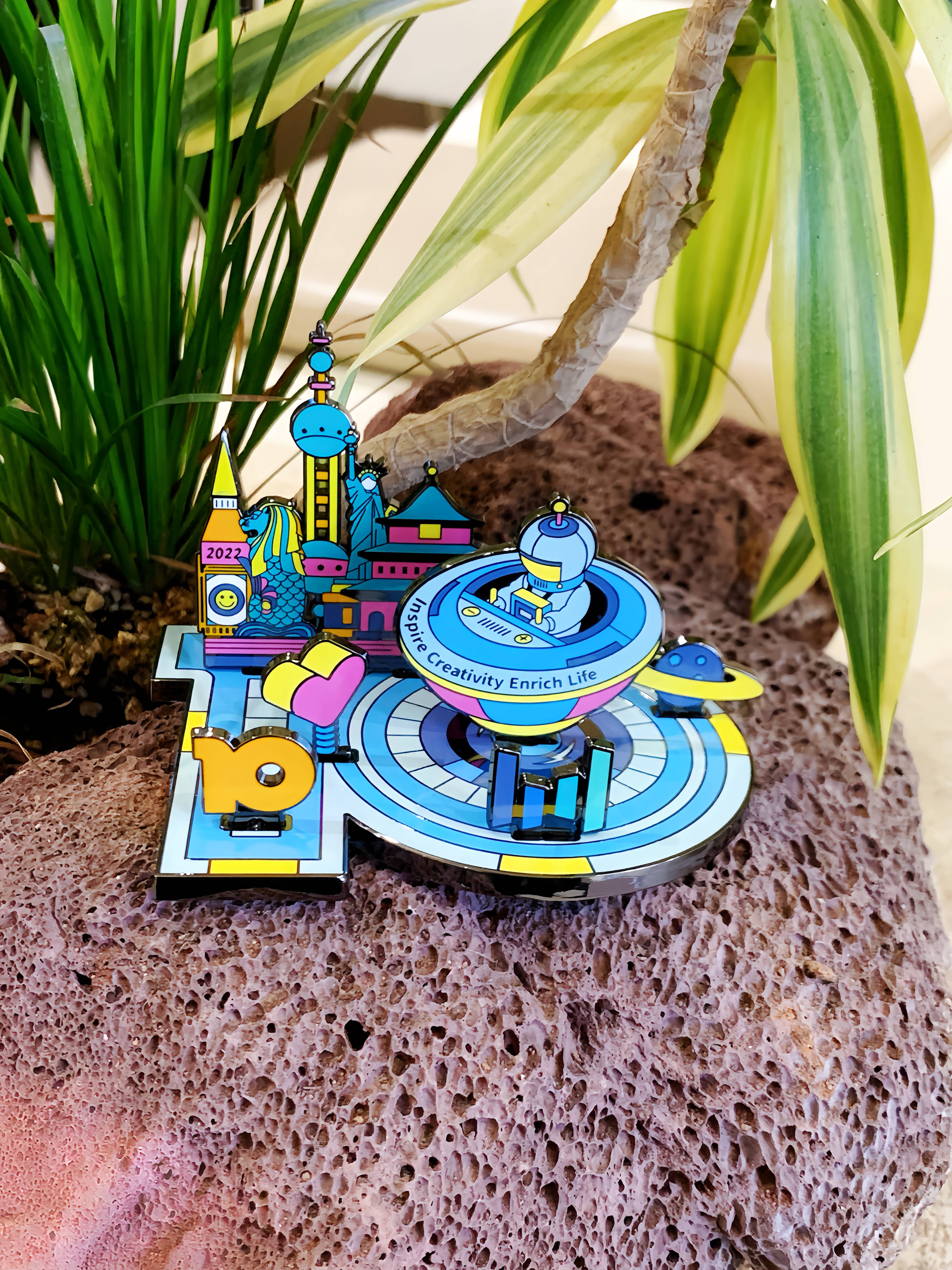 Die-Cast Enamel Badge Set