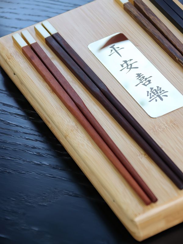 Blessing Wooden Chopstick Gift Box