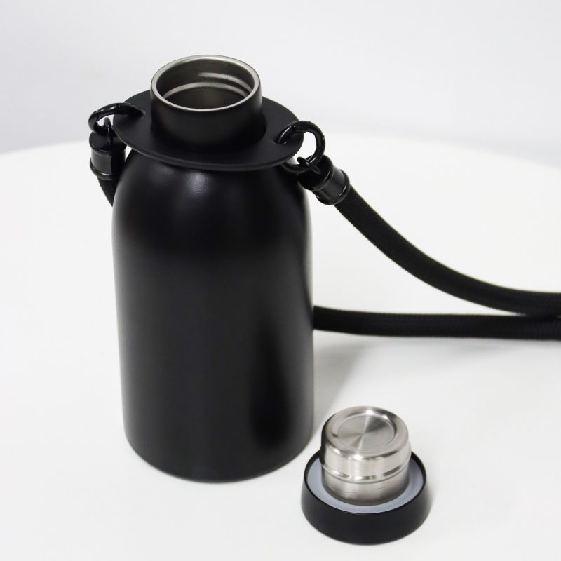  Matte Black Crossbody Tumbler for Streetwear Brand's Product Launch &ndash; Custom Engraved Logo & Bulk Delivery Across Singapore, Malaysia, Thailand