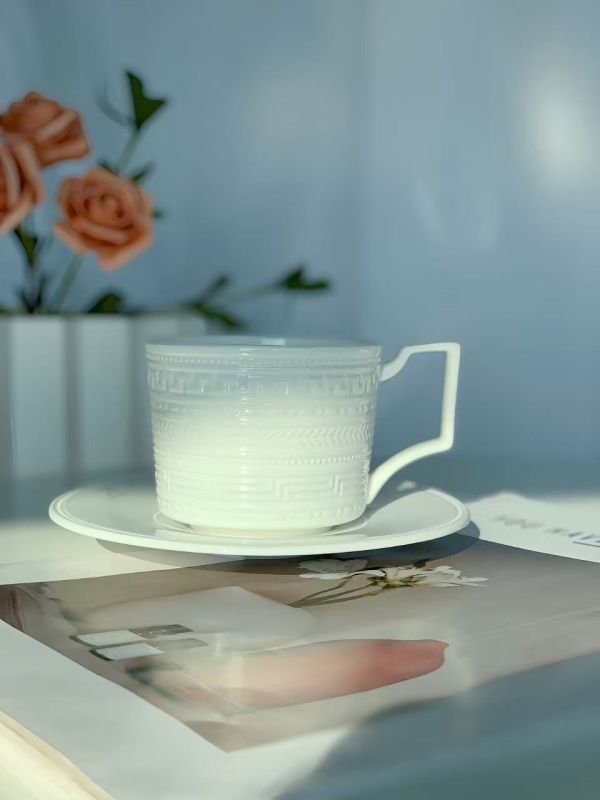  Embossed Coffee Cup Set as Anniversary Gift for Coffee Chain in Singapore, Malaysia & Thailand